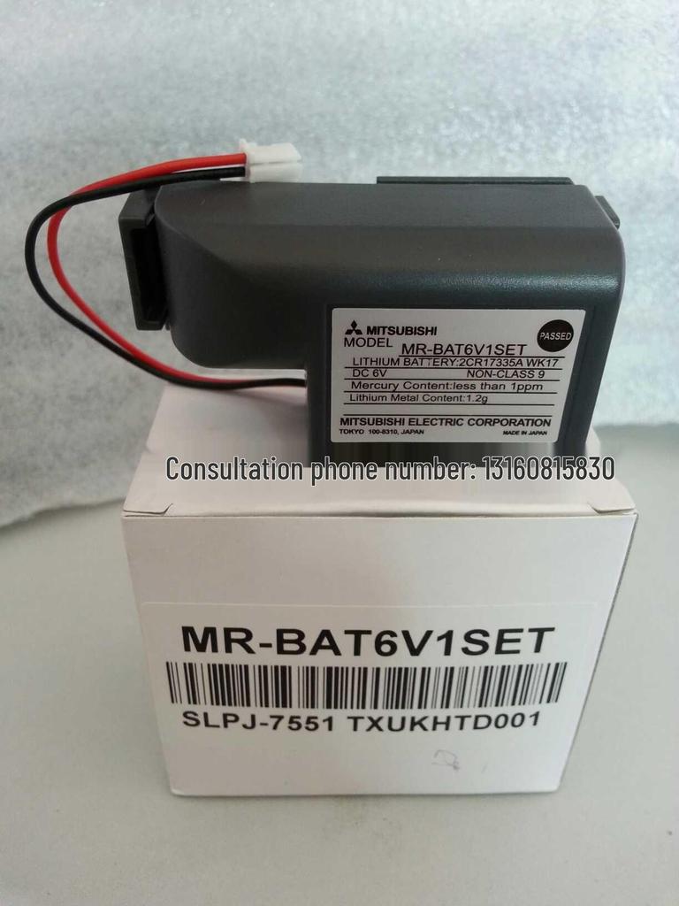 Original Mitsubash MR-BAT6V1SET 6V MR-J4 Servo Lithium Battery - Free Shipping!