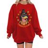 Women's Fashion Casual Long Sleeve Thanksgiving Printed Sweatshirt Top