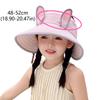 Korean Style Wide Brim Peaked Cap Empty Top Adjustable Rabbit Ear Sunhat Sunscreen Streetwear Children Fishman Hat 2-4 Years Old