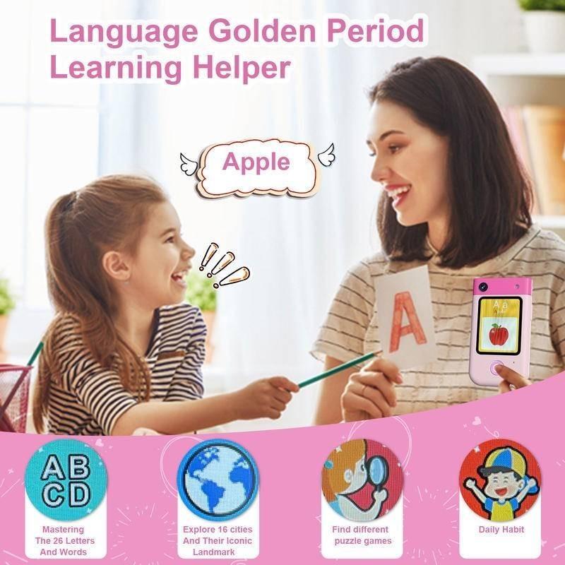 4800W Barn Puslespill Tidlig Utdanning Smartphone 180 Flip Før Og Etter Fotografering Barn Kamera Telefon Leker