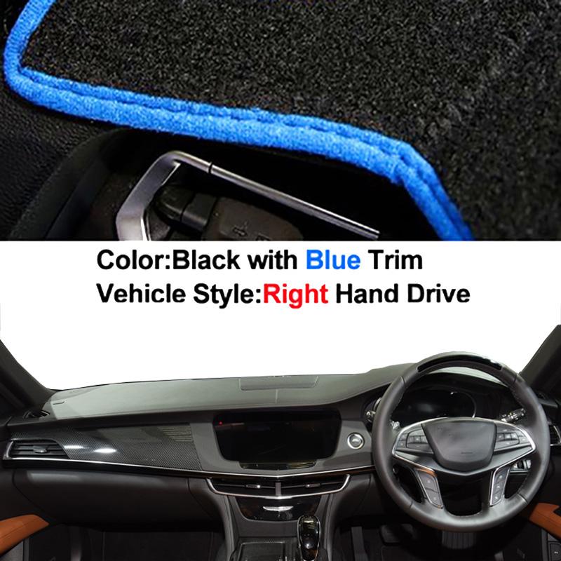 Auto Car Dashboard Cover DashMat Carpet Cape For Cadillac CT6 2016 2017 2018 2019 2020 2026 Center Console Protector Sun-Shade