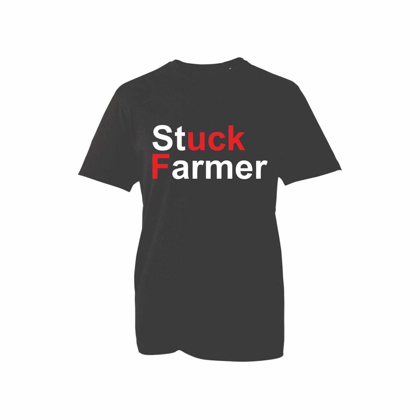

Stuck Farmer T-shirt – Funny Farming Graphic Tee, Tractor Humor Shirt for Farmer M