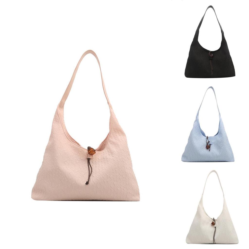 Large Capacity Single Shoulder Bag 2024 Spring New Fashion Soft Tote Bag Street Style Trend