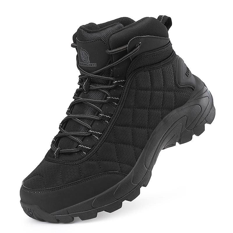 Fashion New Large Size Thick Sole Fashion Men's Hiking Boots Outdoor Sports Anti-slip Wear Fashion Casual Men's Boots
