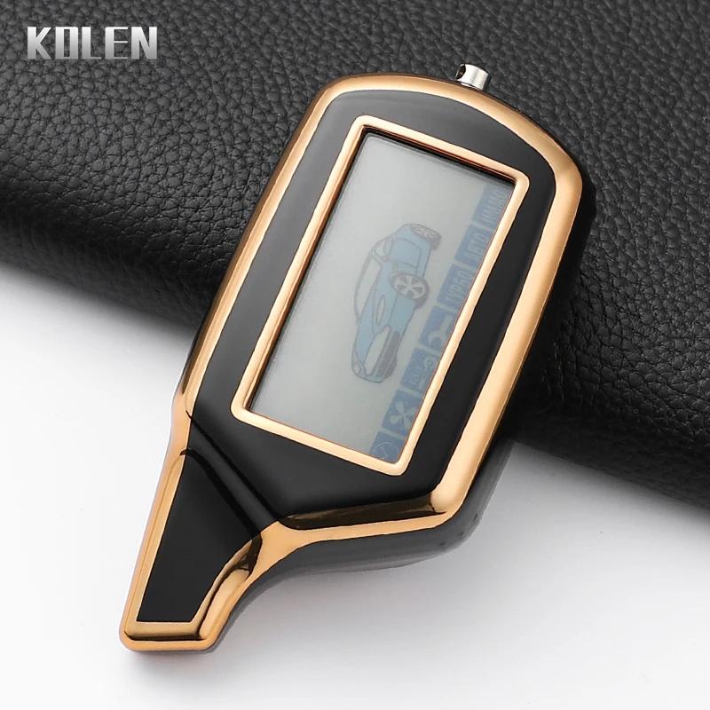 Fashion Tpu Car Key Case Cover For Starline B9 B91 B6 B61 A91 A61 V7 Russian Two Way Version Lcd Car Alarm Keychain Protector