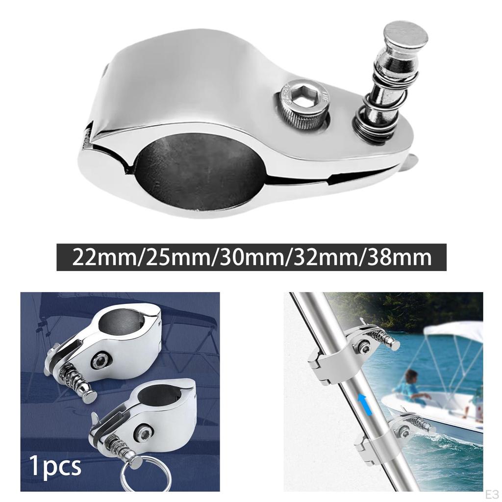 Boat Top Hinged Jaw Slide Clamp Marine Hardware Easily Install Stainless Steel Yacht