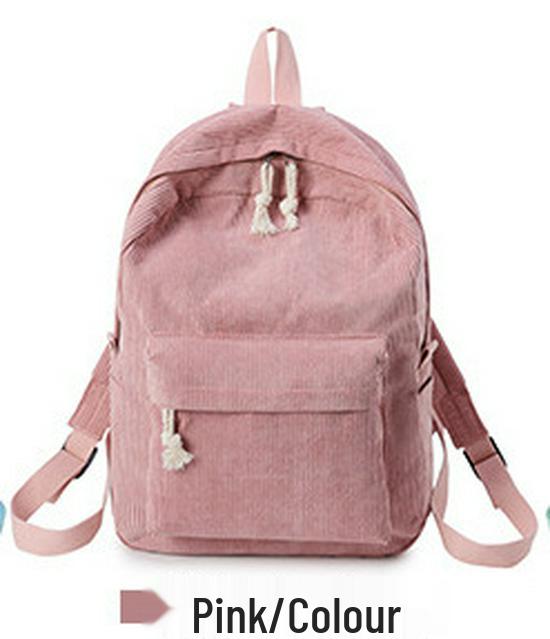 Koreanischer Harajuku-Stil Cordrucksack für Highschool- und College-Frauen