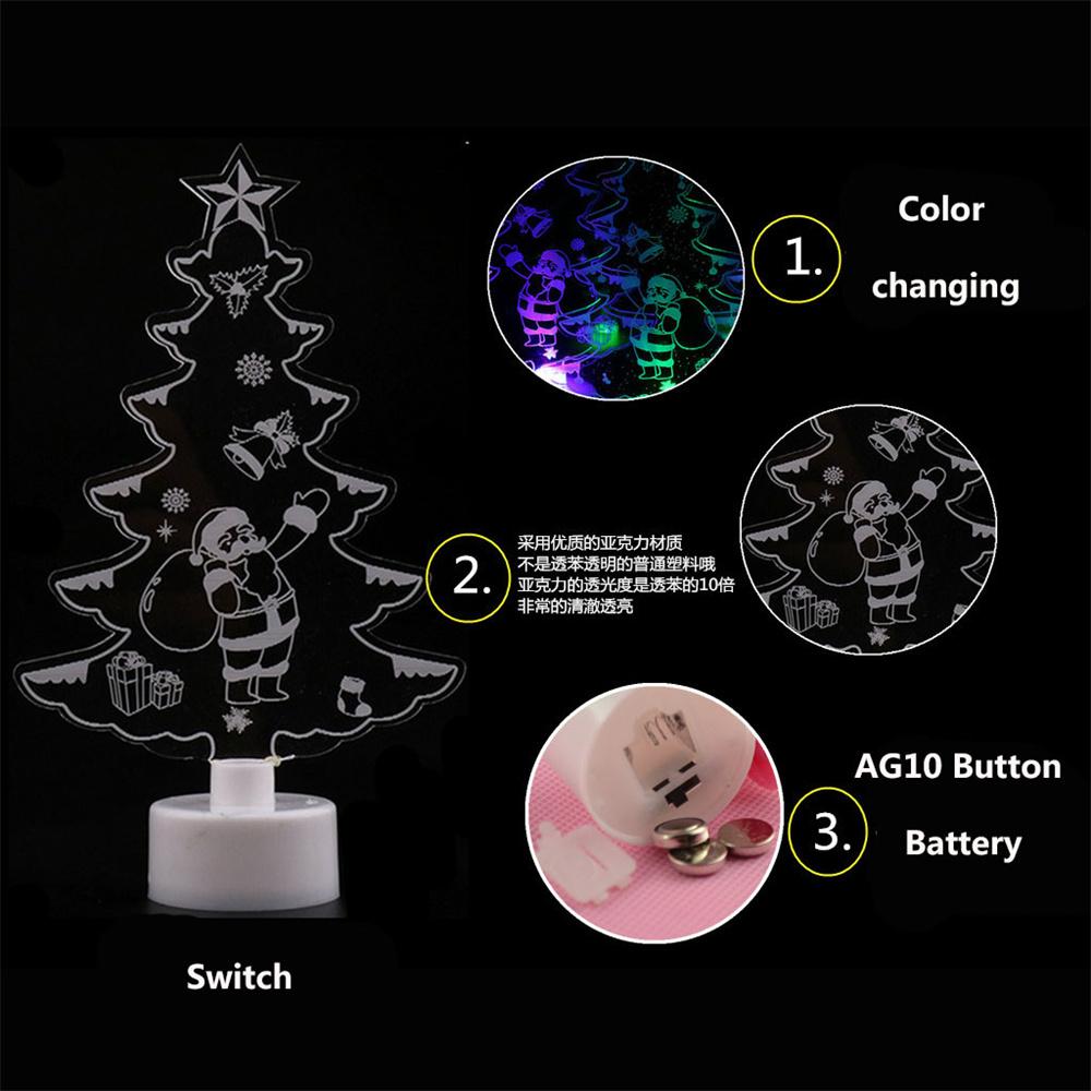 Colorful Transformation Acrylic Mini Christmas Tree Christmas Decoration Products Christmas Gifts