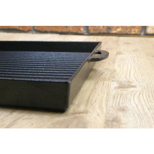 Asahi Square Grill, Wave Pattern, Black, 25cm x 29cm, H-250