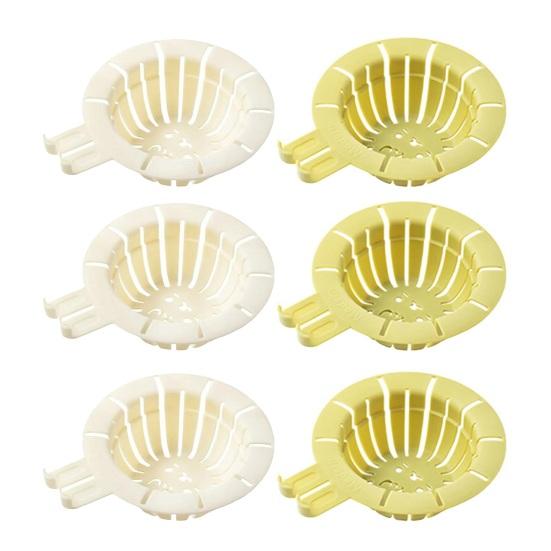 6Pcs Sink Filter Drain Basket Rabbit Ear Hair Strainer Sink Strainers Easy Installation Multifunctional Drainer Rack for Kitchen Sink Food Catcher,