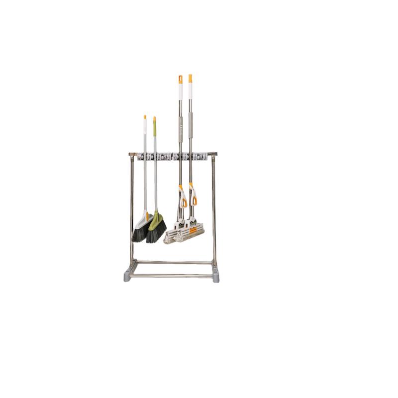 ELAYUR Wall-Mounted Mop & Tool Organizer