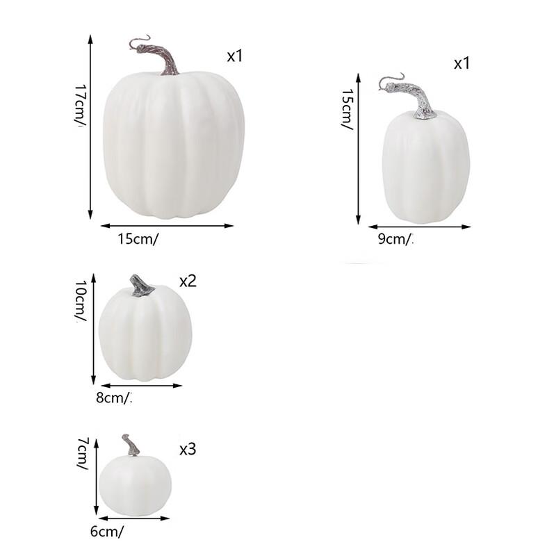 Longchan 7-Piece Simulation Pumpkin Set
