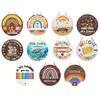 huaqianguhh Wooden Welcome Sign for Classroom Door, to Our Round Hanger, Front Door Hanging Sign, Back School Preschool Decoration