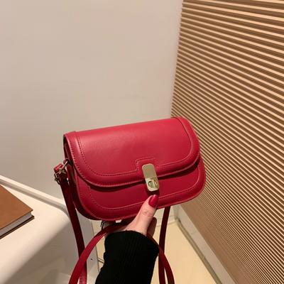 Textured Small Bag Women's 2025 New Trendy Fashion Retro Underarm Small Square Bag Autumn Shoulder Bag Messenger Bag