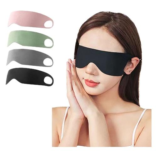 Wulsalio Eye Mask, Restful Sleep, One-Piece Draping, Stylish, Light-Blocking, Comfortable Sleep Aid, Blindfold, No Pressure, All Seasons, Skin-Friendl