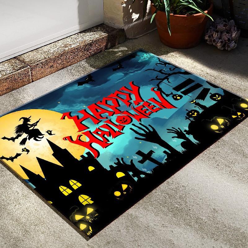 Halloween Decoration Floor Mat Home Long Carpet Entry Door Mat Living Room Bedroom Sofa Coffee Table Blanket