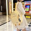 Cute Cartoon Kitten Backpack Girl's Heart Preppy Style Sweet Schoolbag Large Capacity All-matching Student Travel