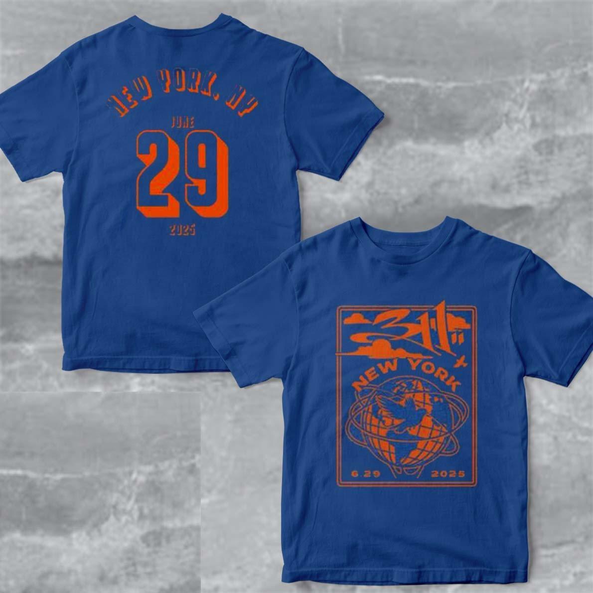 311 Band New York 2026 Event Tee For NYC At The Rooftop At Pier 17 On June 29 XL