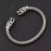 Alloy Man Bracelet Open End Electroplated Anti-rust Fashionable Decorative Replacing Bangle Jewelry Birthday Gift
