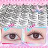 32 Rows Eyelash Extension Fluffy Individual Eyelashes Tweezers Cluster Eyelashes  Music Festivals
