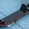 Kinderroller mit verstellbarem Lenker, Kinder-Tretroller mit rutschfester Trittfläche, Hinterradbremse, Ständer, Rot