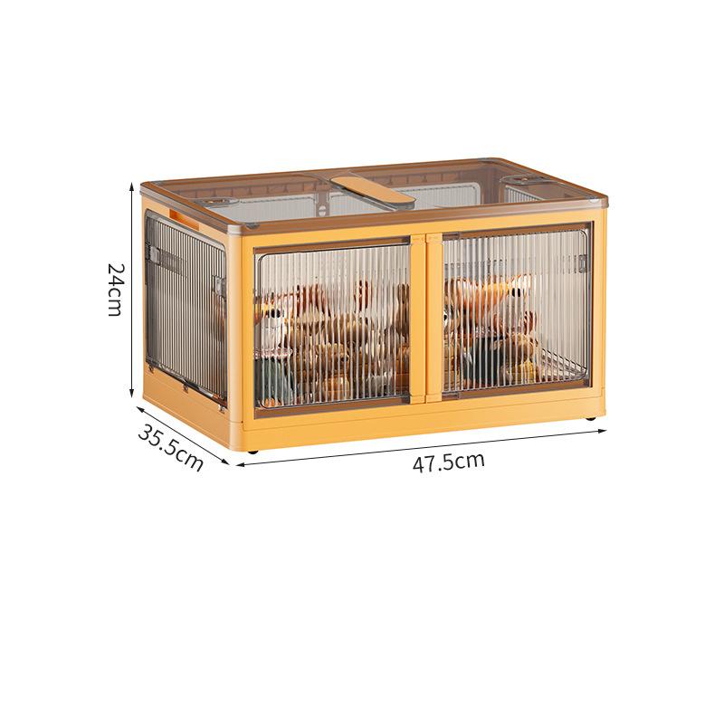 

Прозрачный складной ящик для хранения одежды большой емкости, органайзер для одеял, организация одежды, складной органайзер для хранения различных вещей L