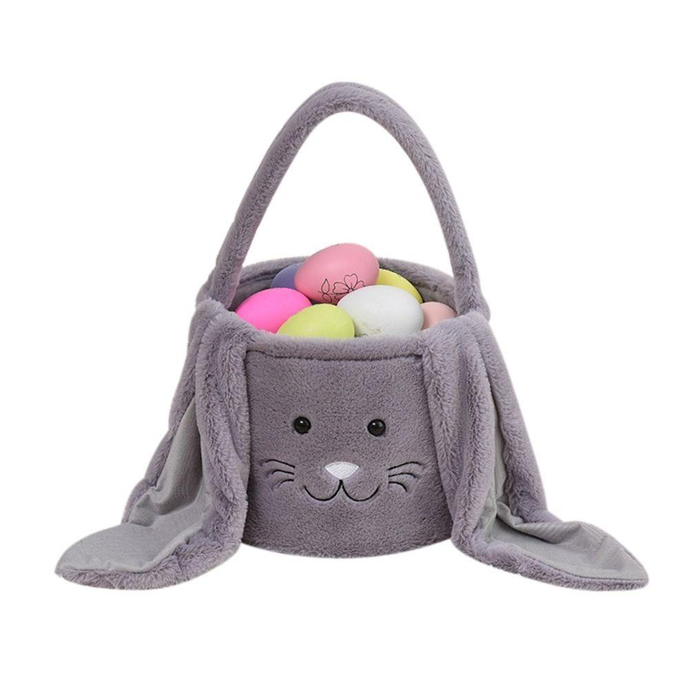 Egg Candy Baskets Bunny Handbag Large Capacity Lovely Storage Bag  Kids Party Gift