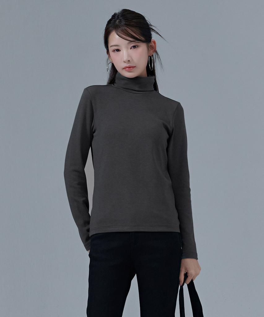 CHASECULT Unisex Brushed Essential Turtleneck T-Shirt-Cfzu5109D0B