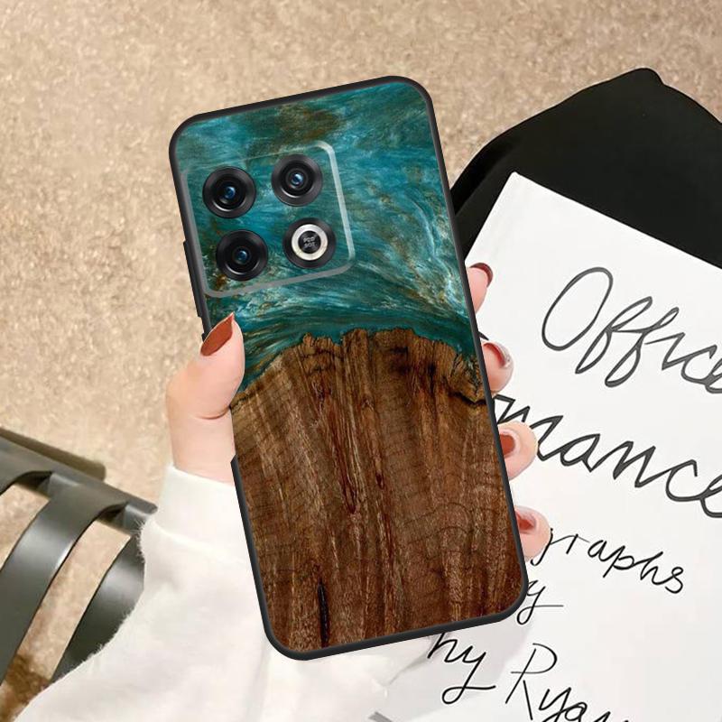 Traveler Protective Wood Resin Case For OnePlus 15 15R 13 13R 13T 12 12R 11 10 Pro 8T 10T Nord 5 CE 2 3 4 Lite N20 N30 Cover
