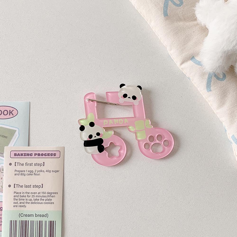 Sweet Girl Acrylic Carabiner Keychain Accessory - Cute Ita Bag Pendant