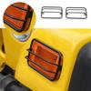 MML-Car Front Turn Signal Light Guards Cover For Jeep Wrangler TJ 1997-2006 Side Eyebrow Lights Guards Accessories