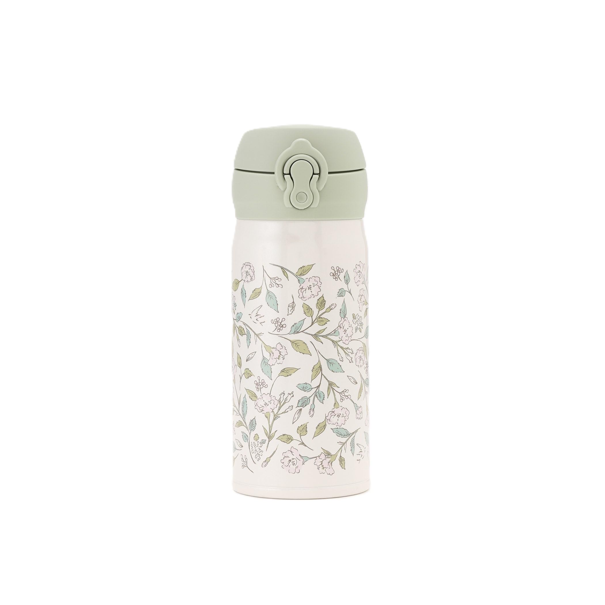 

Afternoon Tea Living HS99 Flower Art One-Touch Thermos Bottle, 350ml, Green