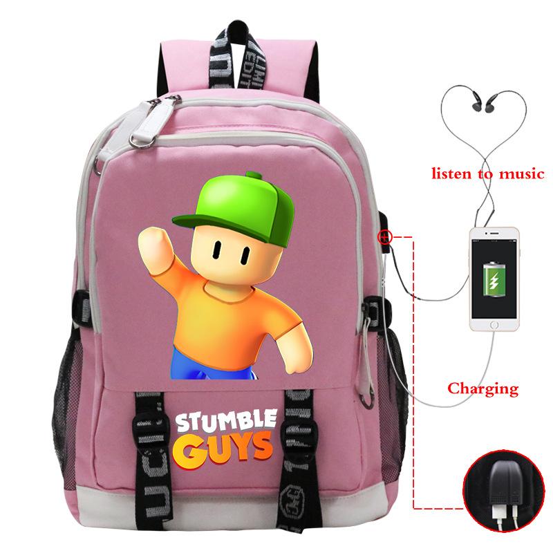New collision party Stumble Guys game merchandise junior high school bag leisure bag travel bag