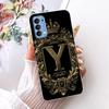 Transparent Für Oppo Reno4 4G Hülle CPH2113 Luxuriöse Krone A-Z Buchstaben 2D Flaches Muster Weicher Bumper Für Oppo Reno 4 4G Handyhülle