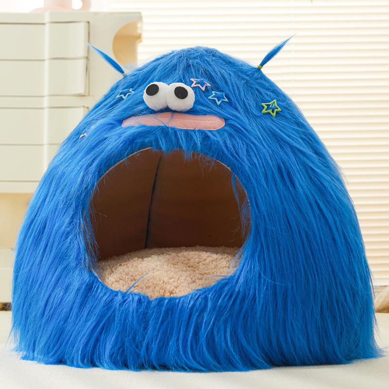 Cat House Cat Villa Cat House Thick Style Enclosed Winter Warm All Seasons Universal Enclosed Sense of Security