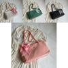 Fashionable Large Capacity Shoulder Bag For Women In Trendy Black Beige Green And Pink