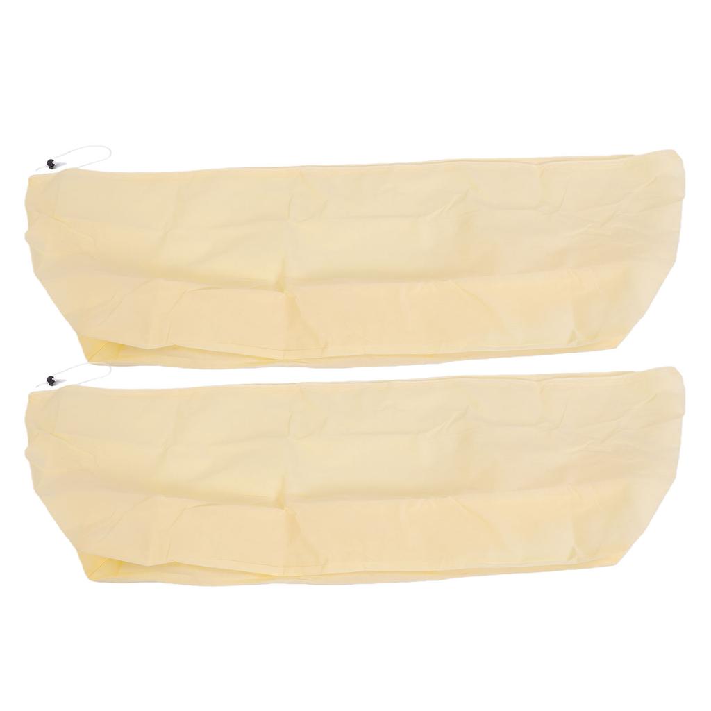 Winter Plant Box Cover, 2 Pack Frost Covers for Balcony Plants with Reinforced s and Drawstring, Breathable Non Woven Fabr