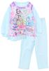 Kaitak Family Idol PreCure Kids' Light-Up Pajamas, Long Sleeves, Ruffles, Spring/Autumn (100cm, Sax)