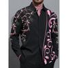 Men's Shirts, Button Down Shirts, Casual Shirts, Spring and Summer, Printed Long Sleeves Tops Fashion Comfortable Men Clothing