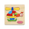 Cartoon Animal Fruit Car Pattern Wooden 3D Puzzle Baby Intelligence Early Learning Educational Toy Cute Wood Puzzle For Kids
