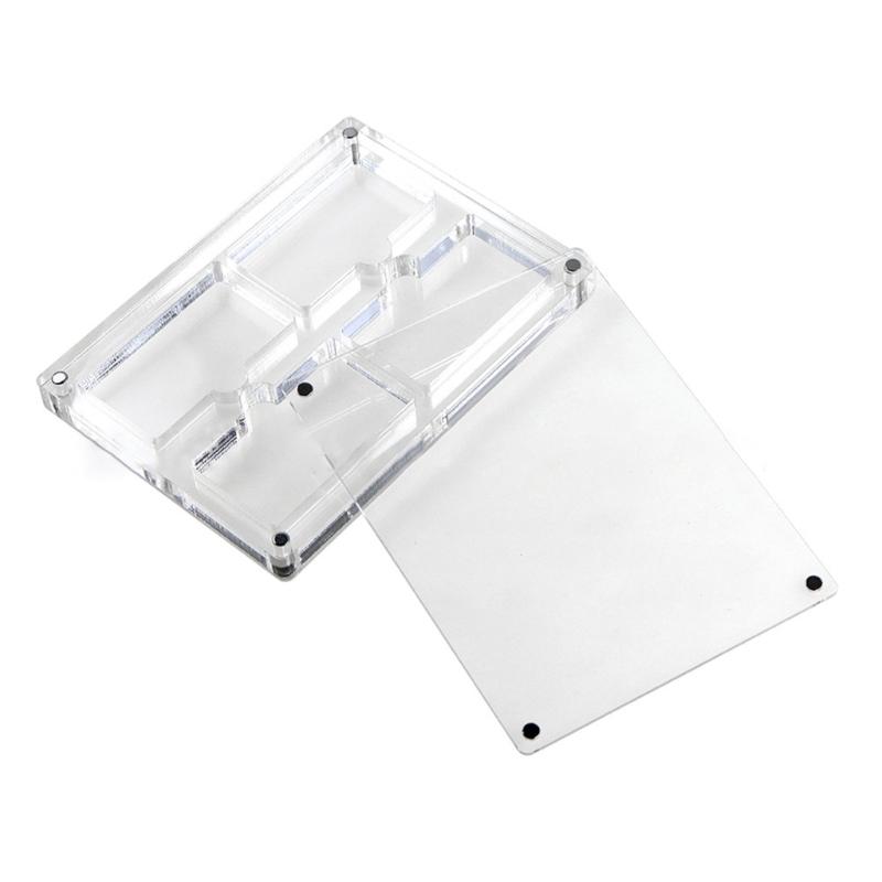 4in1 Game Card Storage Holder Case forGBA Cartridge Transparent OrganizerBox Portable Dustproof Case with Magnetic Lid