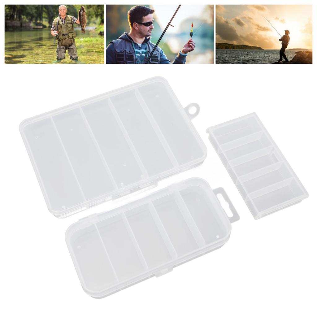 3pcs Fishing Tackle Box Multipurpose Waterproof Dustproof Protective Clear Fishing Lure Box for Fish