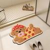 Cute Dachshund Dog Bath Mat Non Slip Absorbent Welcome Floor Rug for Bathroom Entryway Decor