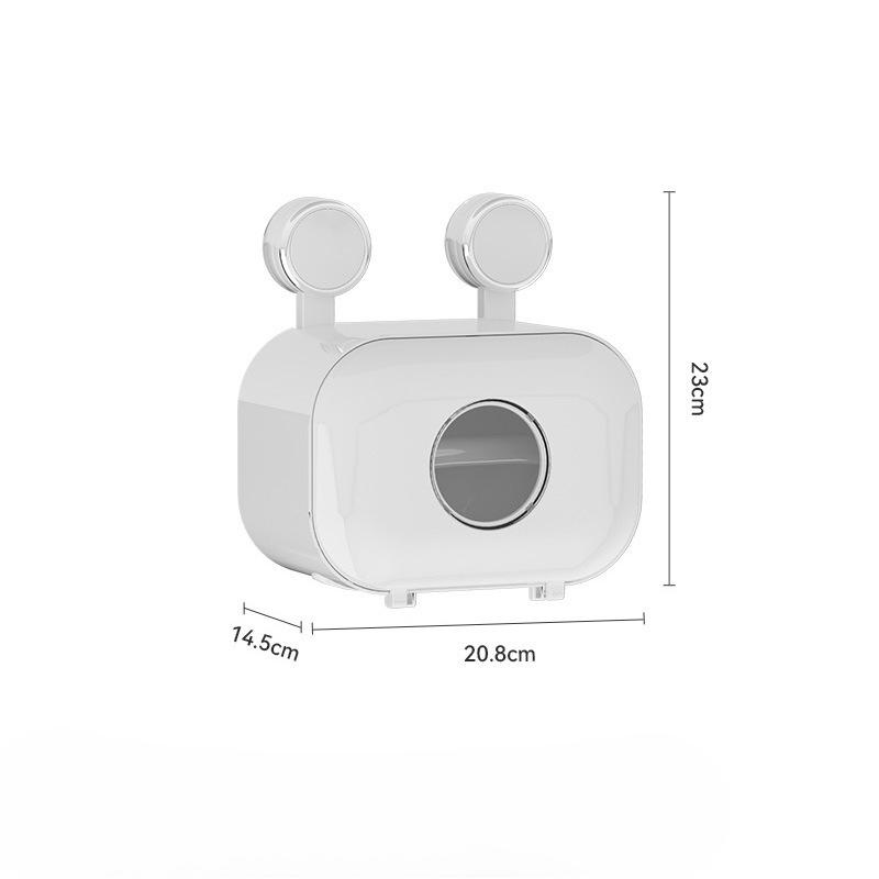 

Присоска, Коробка для туалетной бумаги, Без пробивания отверстий, Бытовая коробка для туалетной бумаги, Коробка для салфеток, Коробка для рулонной бумаги, Стойка для хранения салфеток Single layer белый
