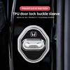 4Pcs Silicone Car Door Lock Buckle Protection Cover Elastic Anti-Collision Shock Absorbing Pad Mute Buffering Cushion