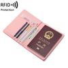 Anti-theft Brush Passport Bag Men and Women Multifunctional ID Bag Travel Wallet Ticket Holder
