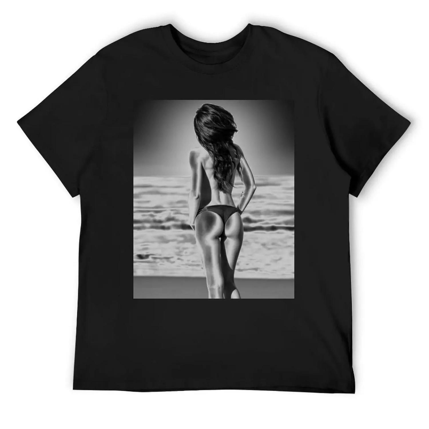

Beach Babe T-Shirt anime tshirt baggy shirts Luxury man boys whites men clothings XXXXXL чорний