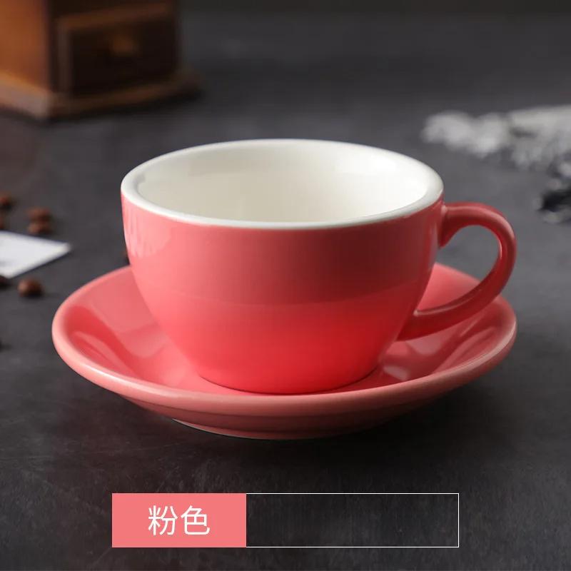 

Цветная глазурь, толстая керамическая чашка для капучино латте, профессиональная фигурная чашка, стандартная чашка для соревнований, кружка для кофе объемом 250 мл 150ML