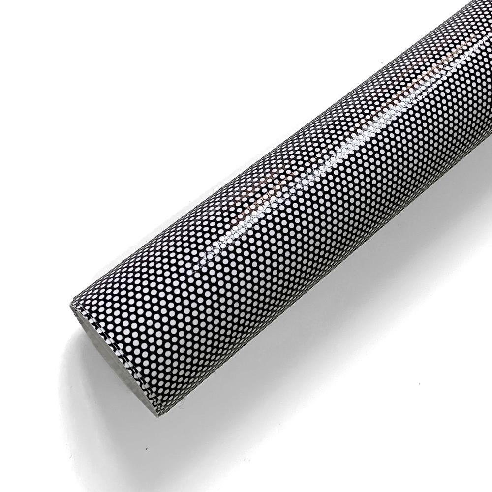Car Front Rear Tail Light Lamp Stickers Tint Perforated Film Mesh Light Film Taillight Cover Decoration Wrap Film Decal Stickers Black