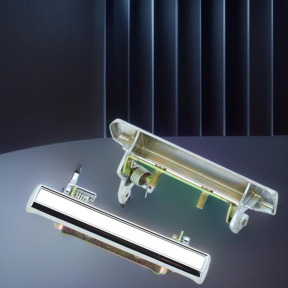 1Pair Exterior Door Handles 77023 77013 Outer Outside Chrome Door Handle Set Left & Right for Caprice Impala 1971-1976